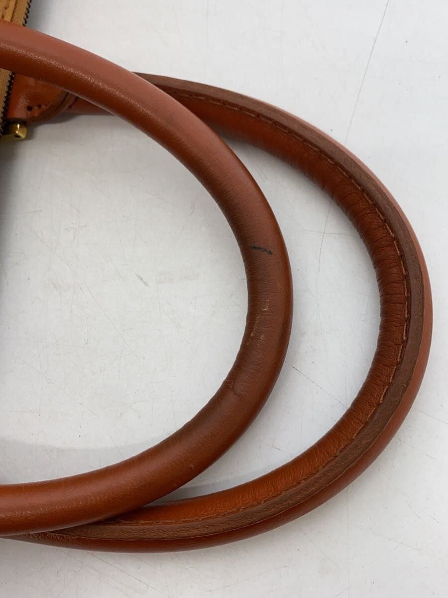 MCM Boston Bag Visetos Bottom Studs Brown 7