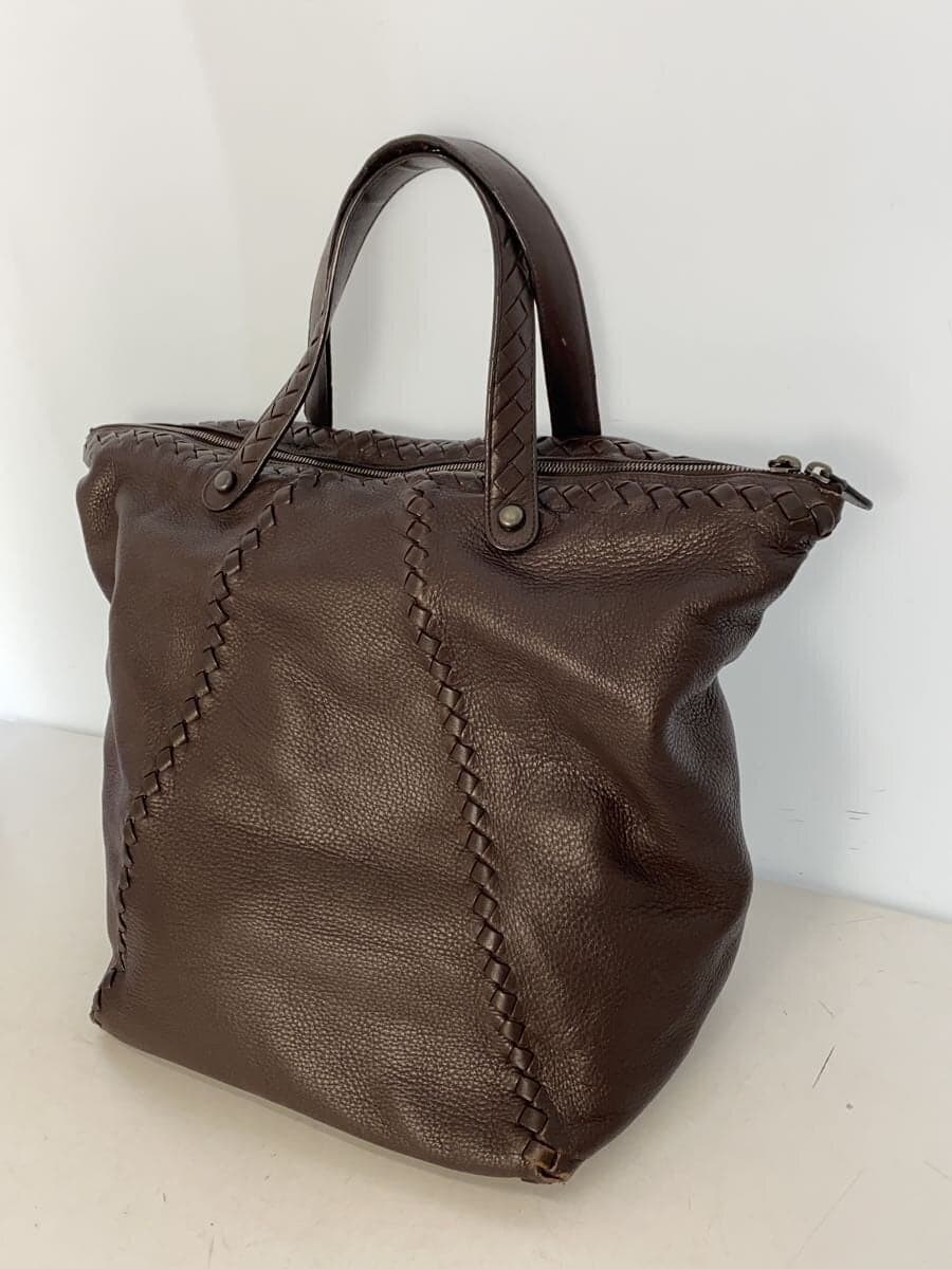 BOTTEGA VENETA Tote Bag 212628 Leather Brown 2