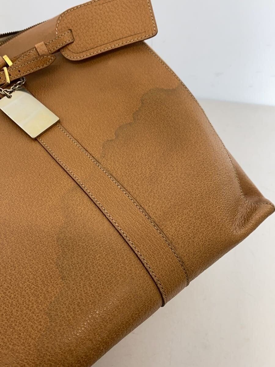 CELINE Boston Bag M94 With Bottom Studs Brown 7