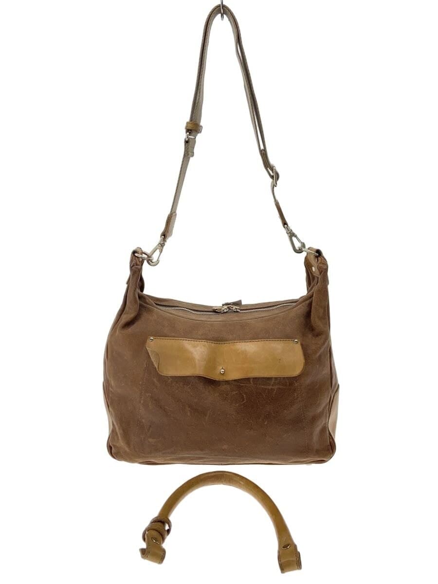 hobo Shoulder Bag Leather BRW