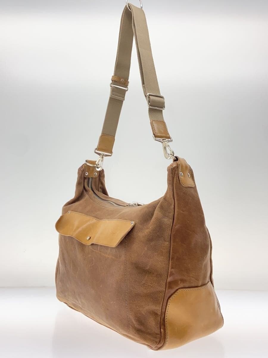 hobo Shoulder Bag Leather BRW 2