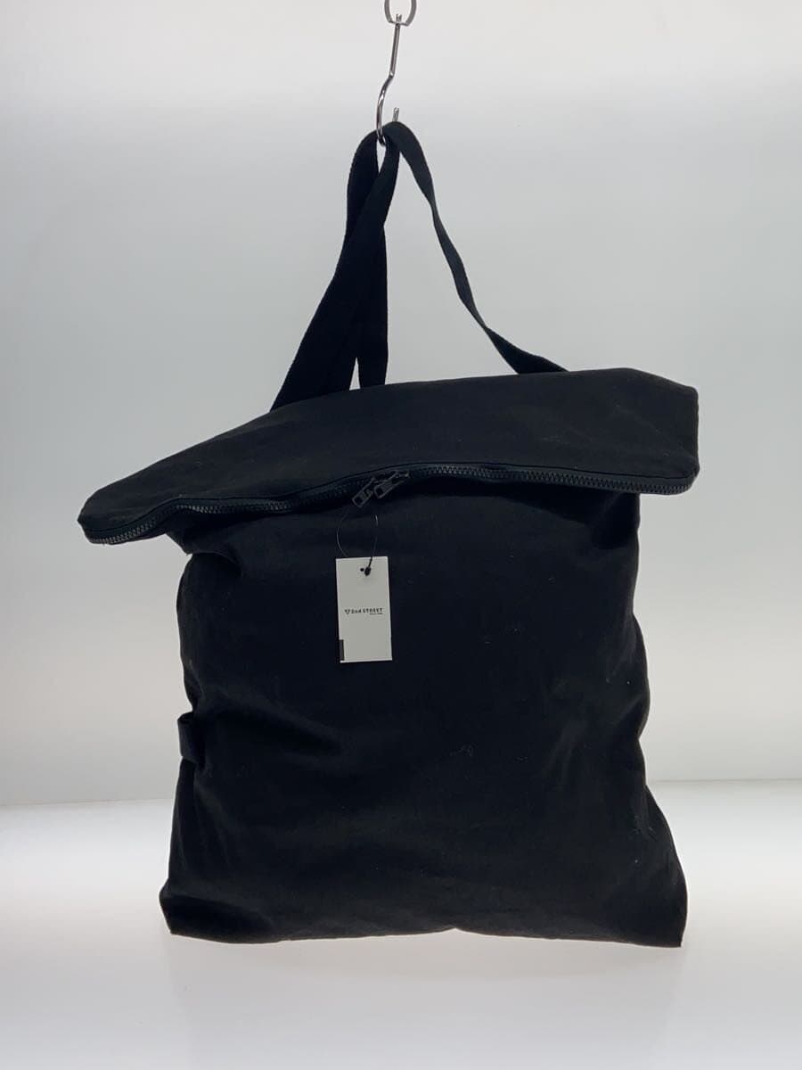 YOHJI YAMAMOTO Shoulder Bag Cotton BLK 3