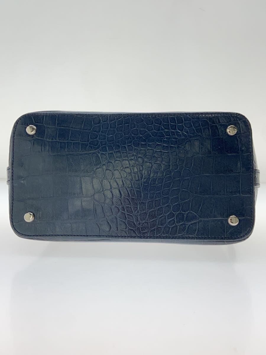 WAKO Handbag Leather NVY 2-Way 4