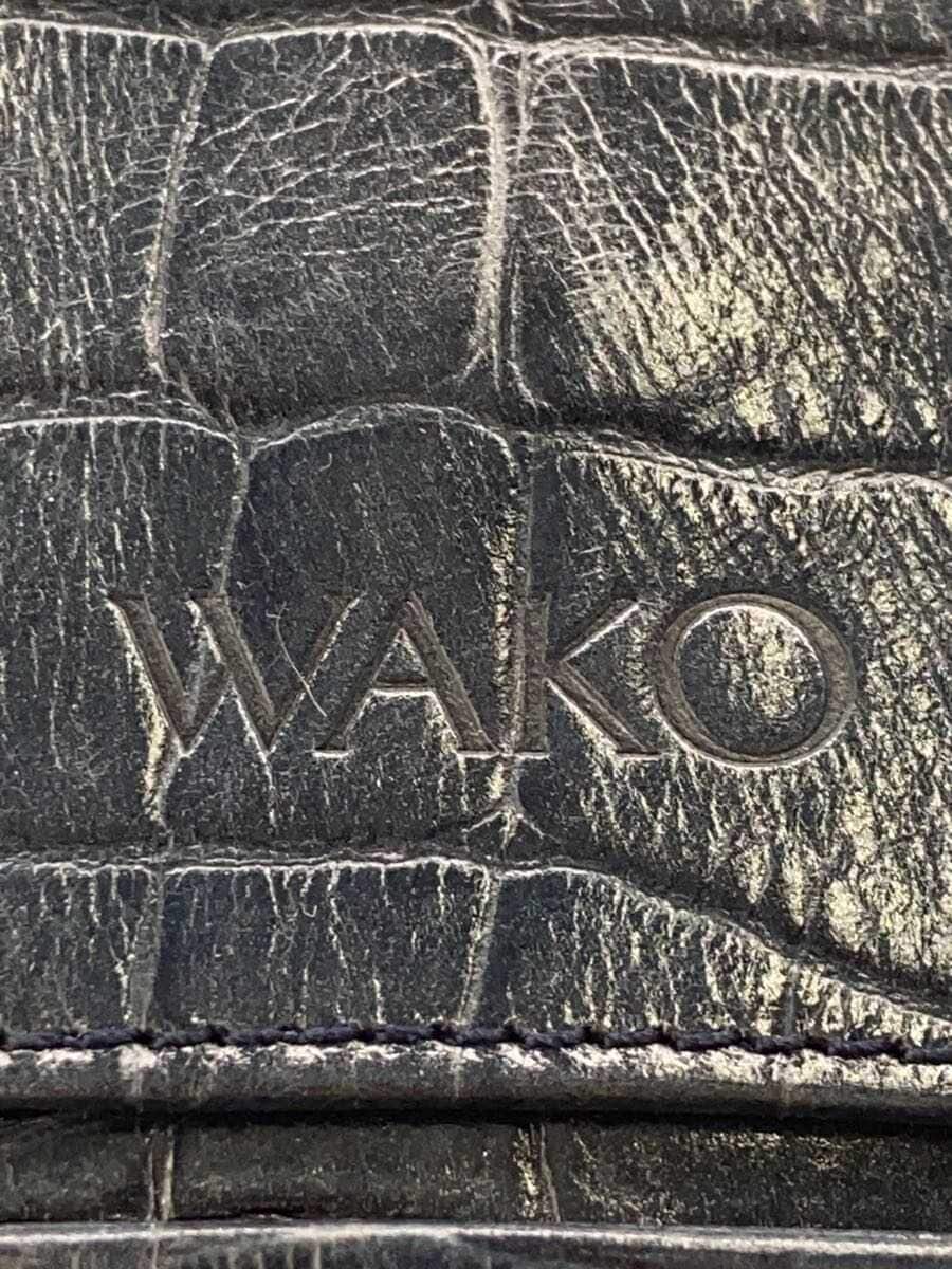 WAKO Handbag Leather NVY 2-Way 5