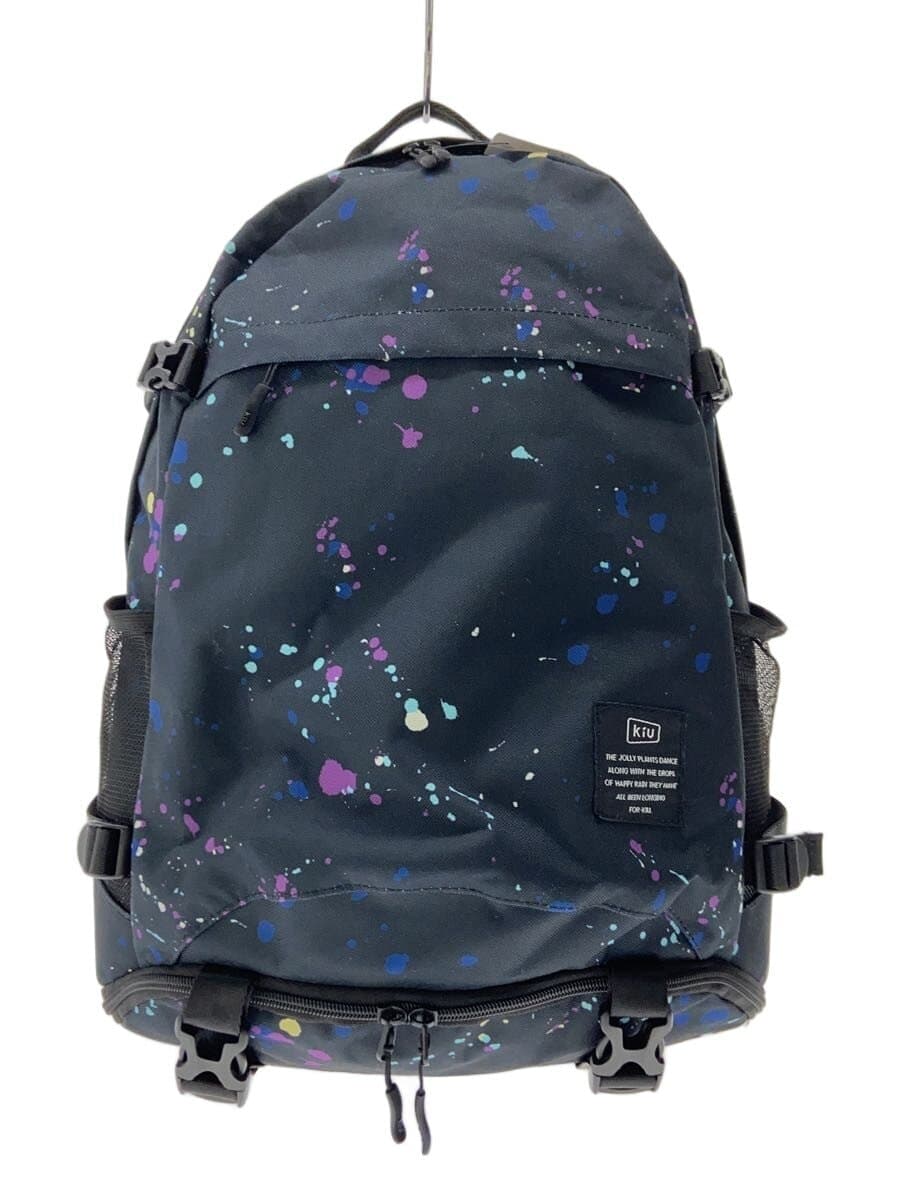 Ki U Backpack BLK All Over Pattern