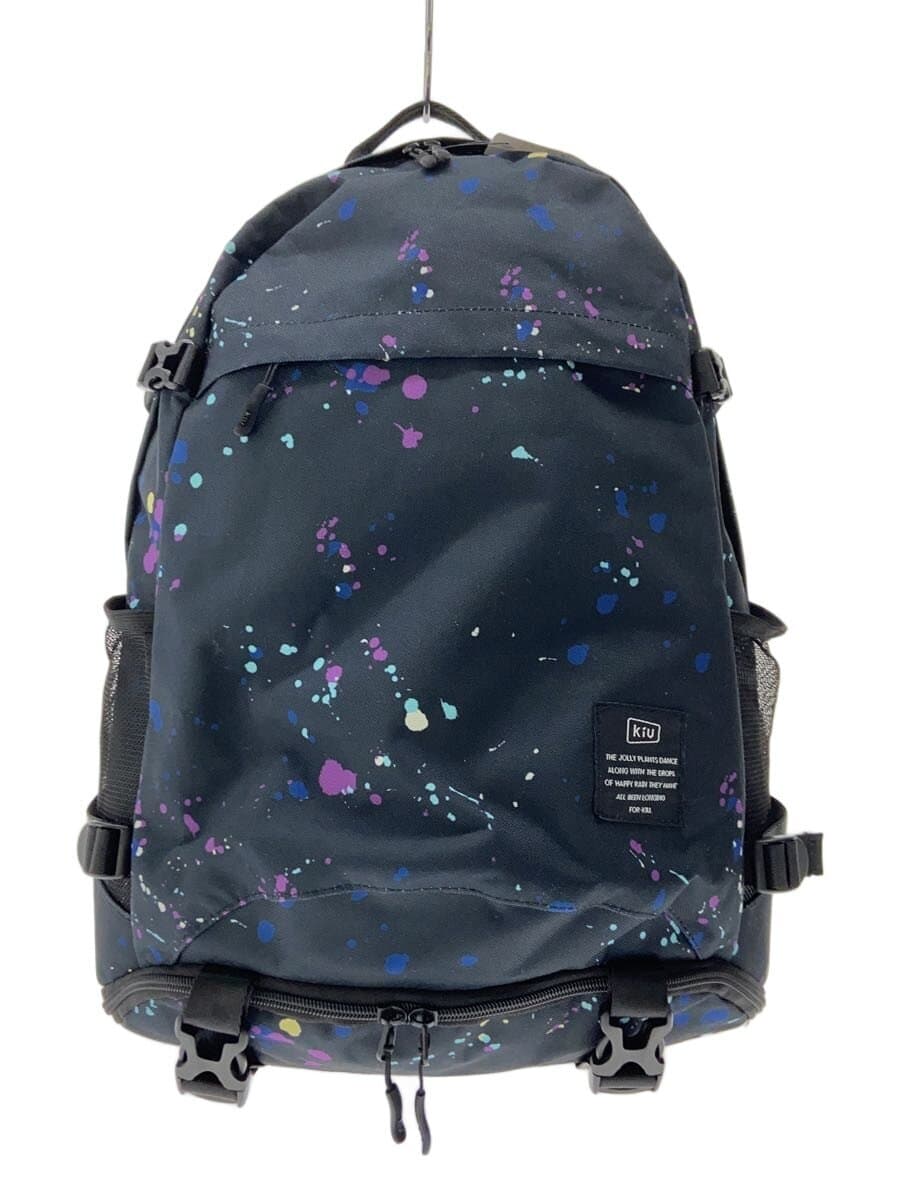 Ki U Backpack BLK All Over Pattern
