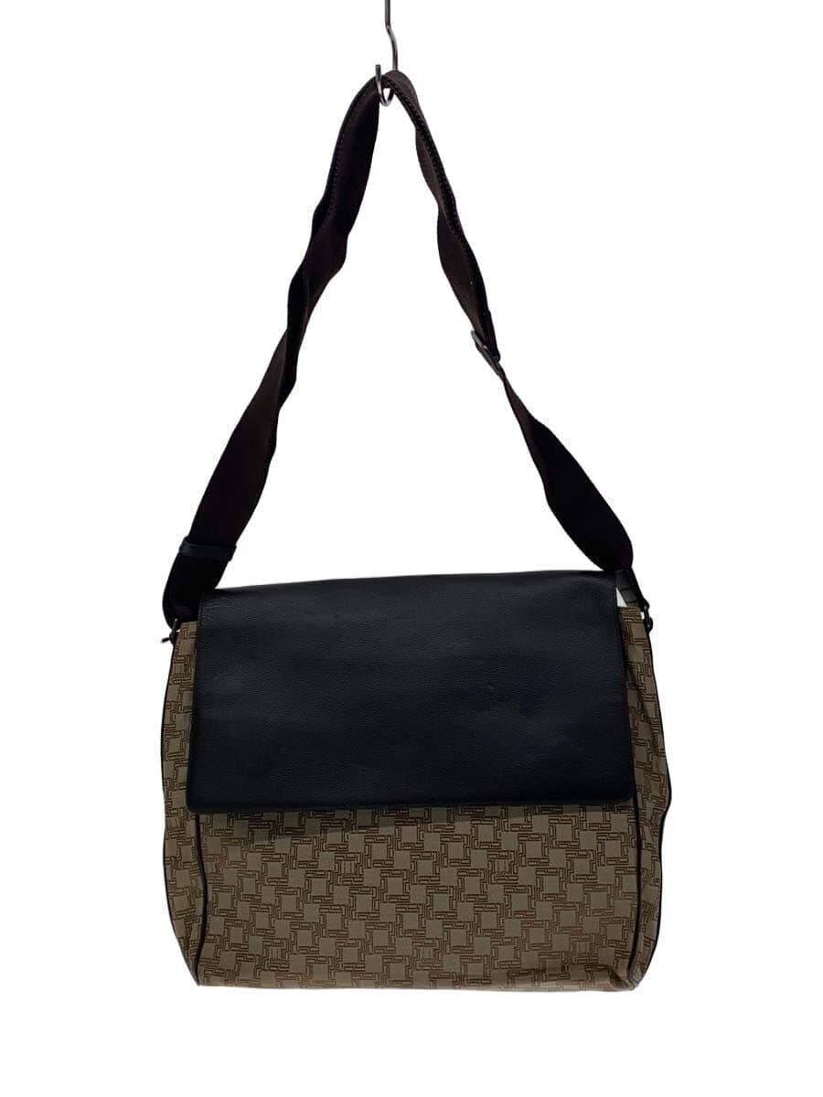 dunhill shoulder bag -- BEG all-over pattern