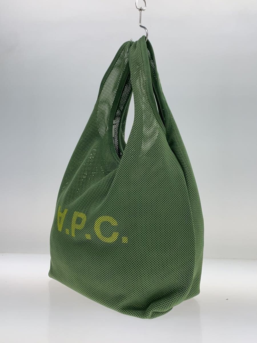A.P.C. Mesh Tote Bag Polyester GRN 2
