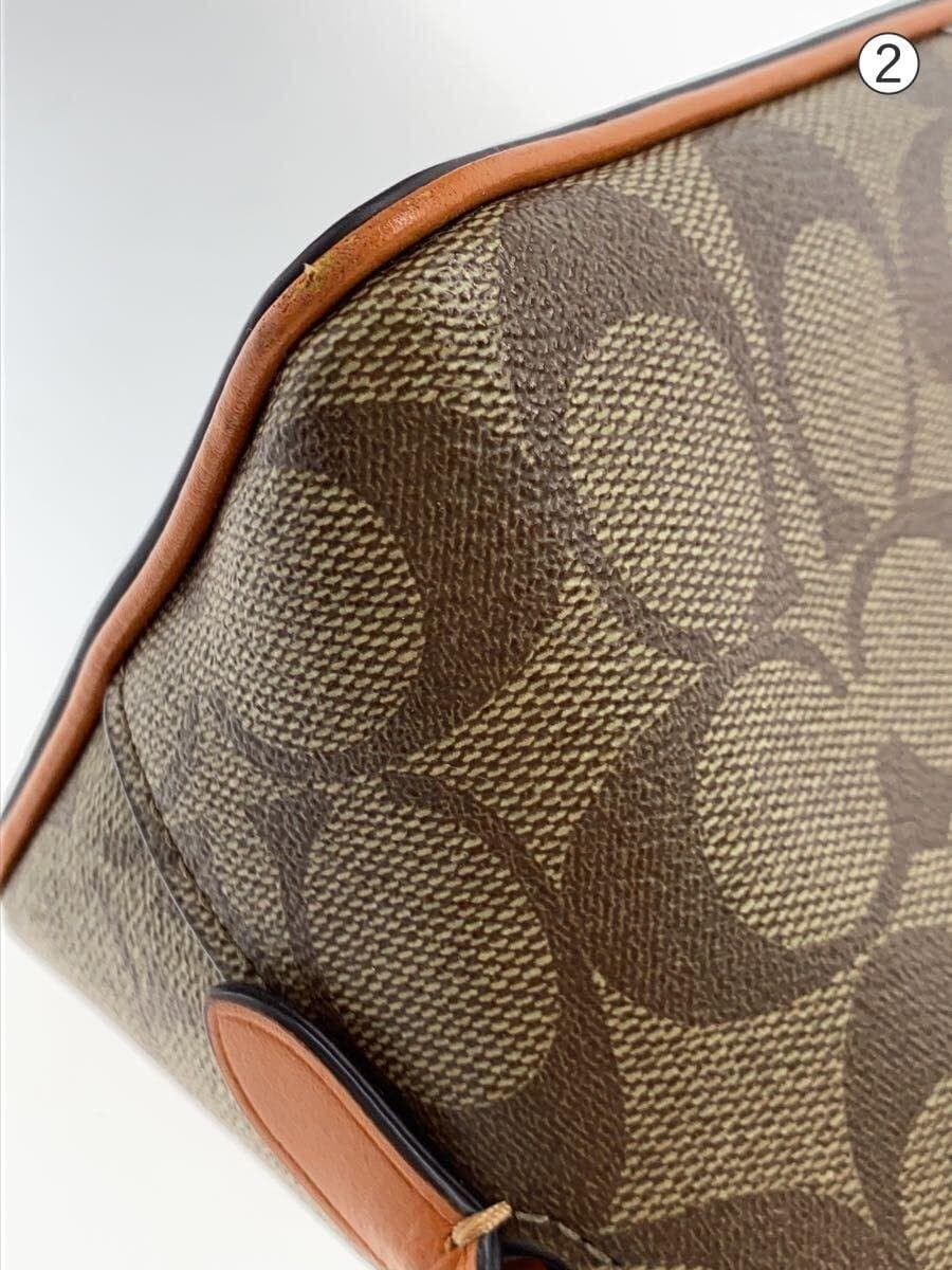 COACH Handbag PVC CML All Over Pattern 2558 Signature 2-Way 8