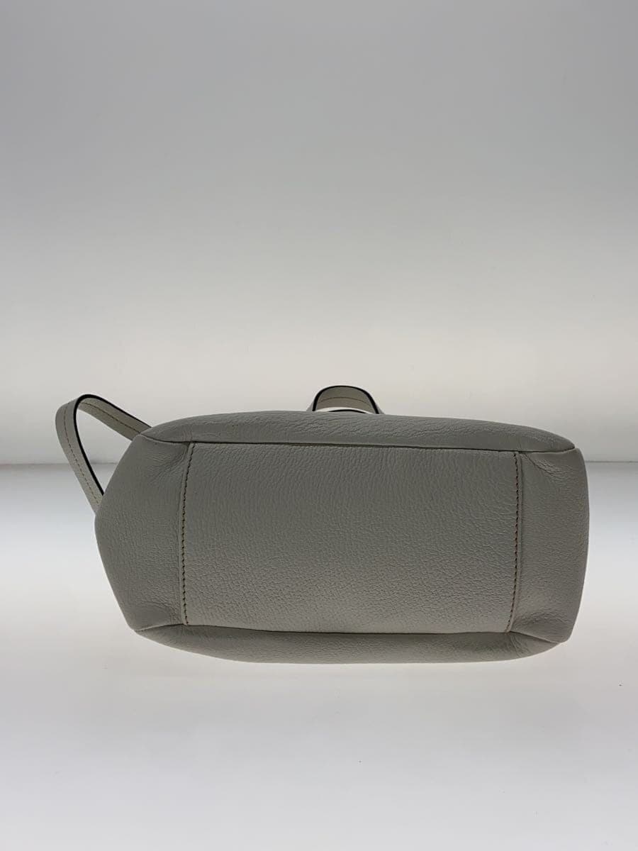 MIU MIU Madras Soft Handbag Lace WHT 4