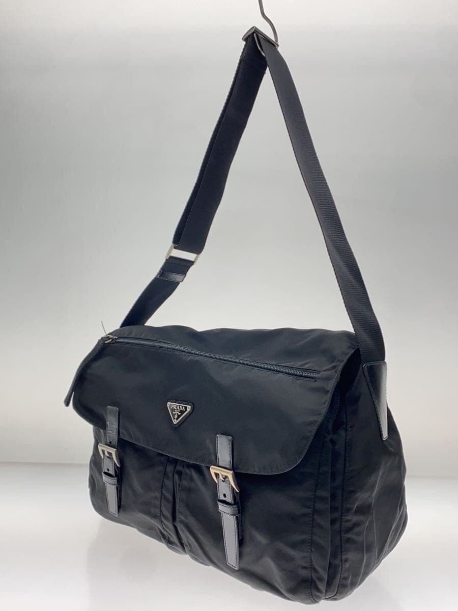 PRADA shoulder bag nylon BLK 2
