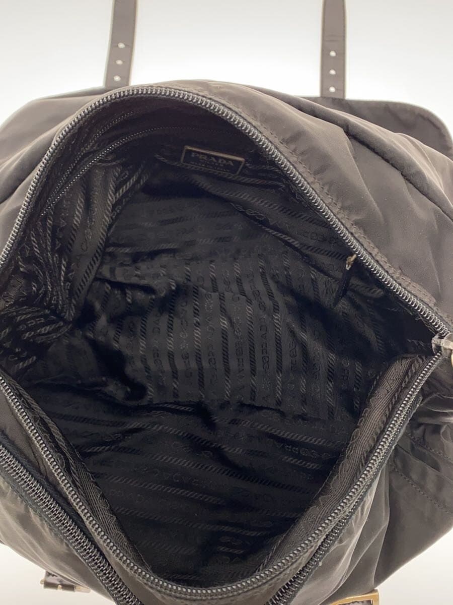 PRADA shoulder bag nylon BLK 6