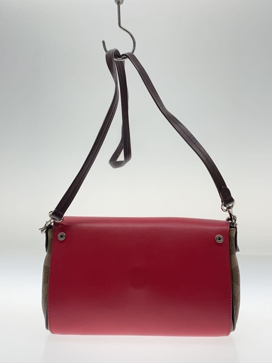 COACH Shoulder Bag Signature Beige PVC PNK Allover Pattern F59534 3