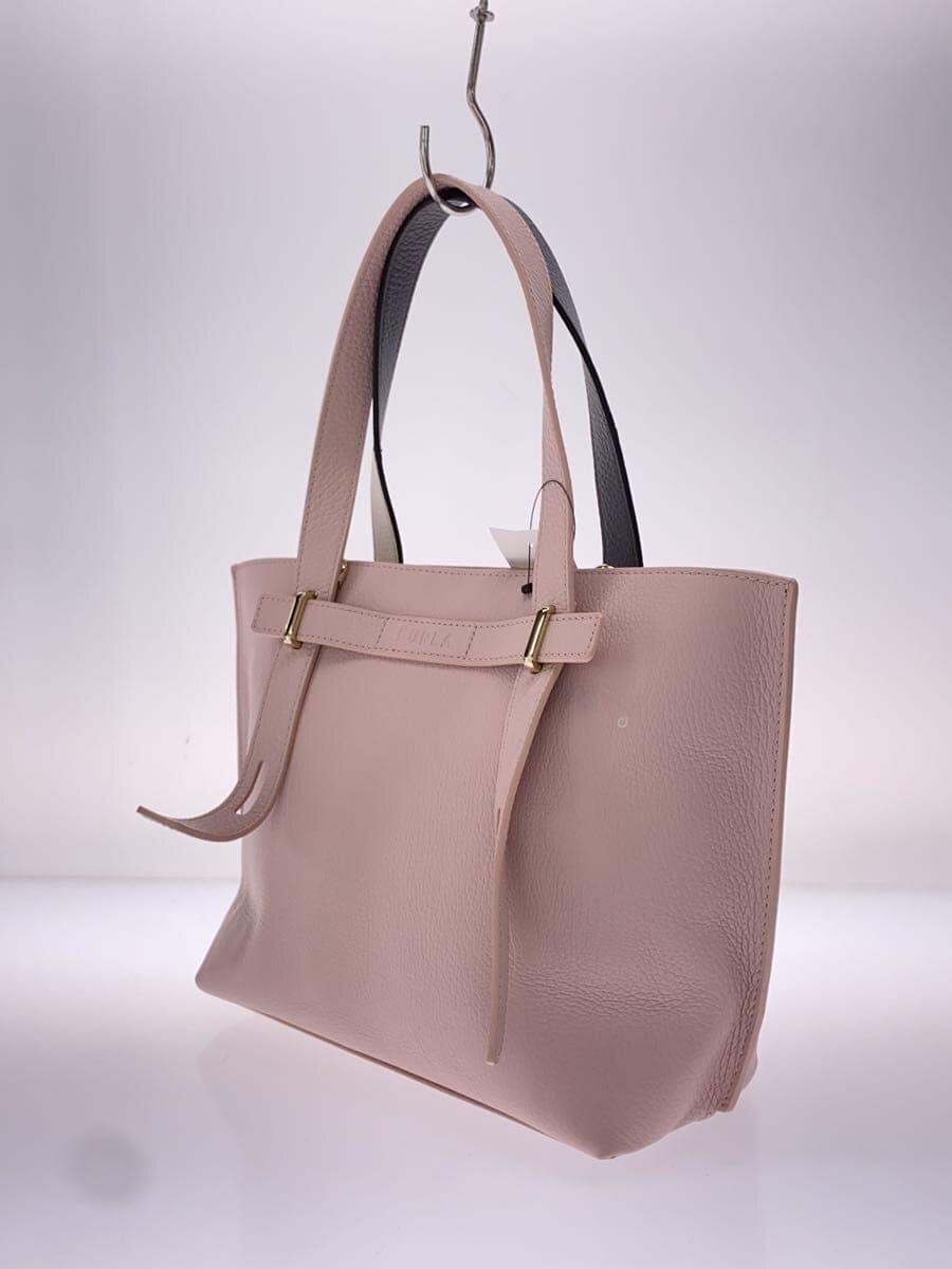 FURLA tote bag leather PNK GIOVE slight stains 2