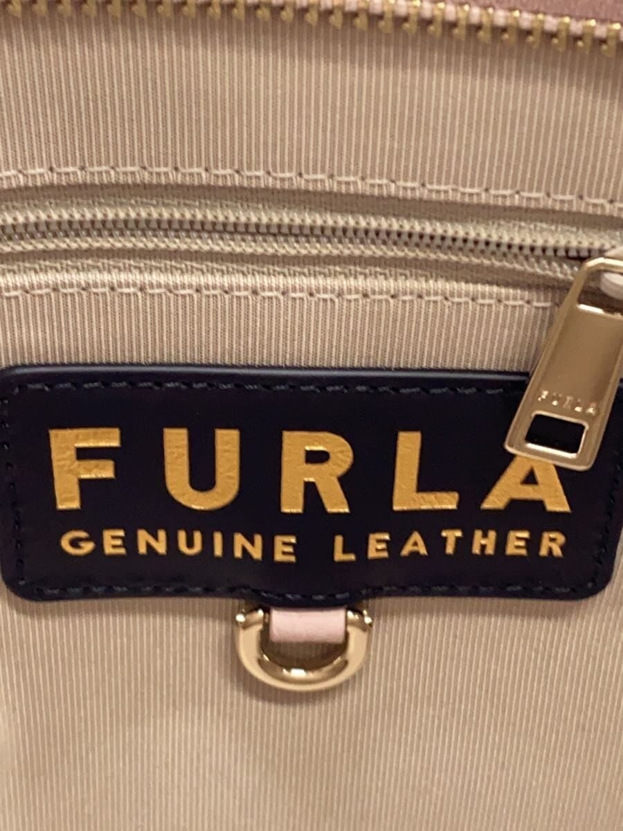FURLA tote bag leather PNK GIOVE slight stains 5