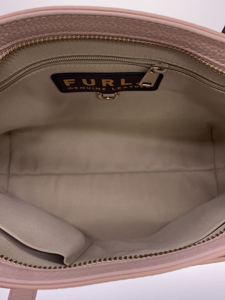 FURLA tote bag leather PNK GIOVE slight stains 6