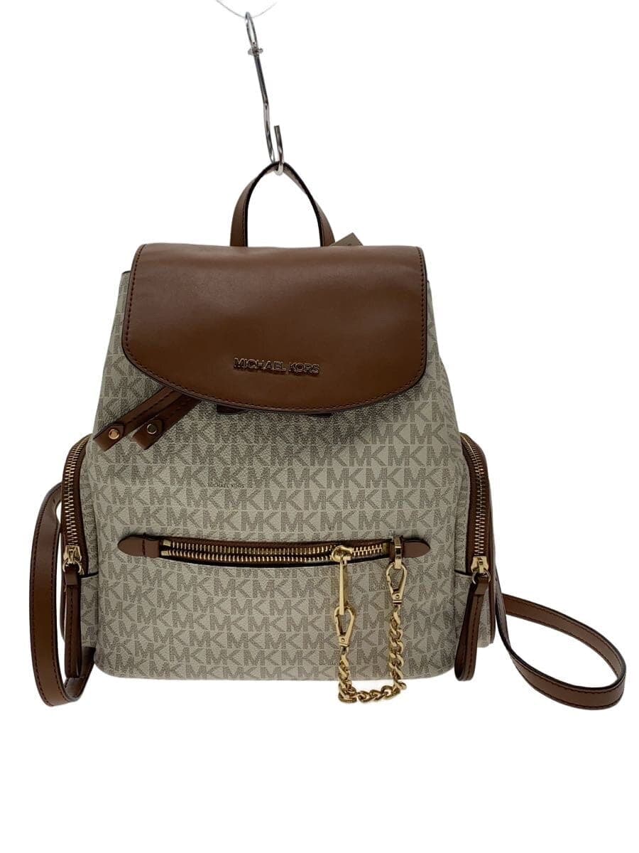 MICHAEL KORS Backpack -- BEG All-over pattern CE-2103