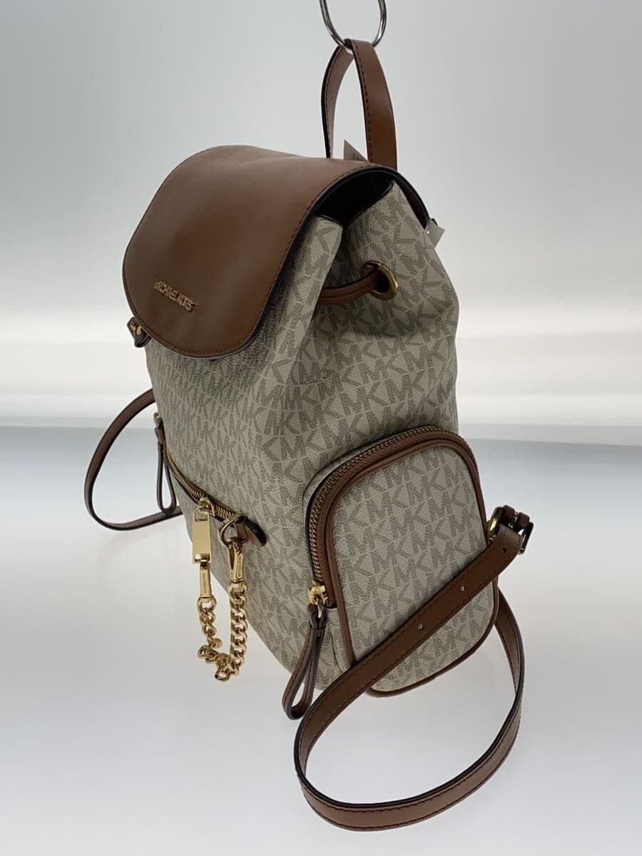 MICHAEL KORS Backpack -- BEG All-over pattern CE-2103 2