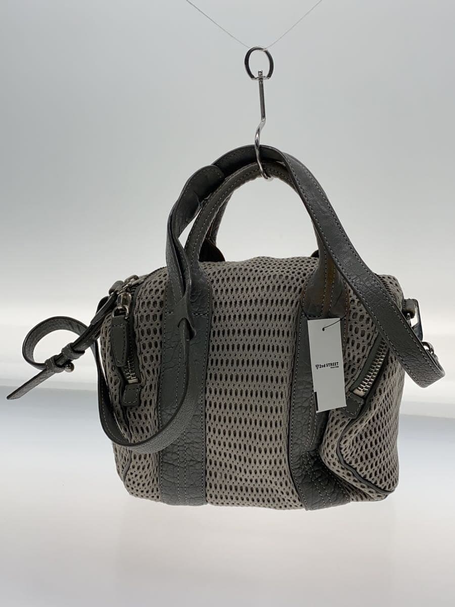 Alexander Wang Boston bag Polyester GRY Handle usage, corner scuffs 3