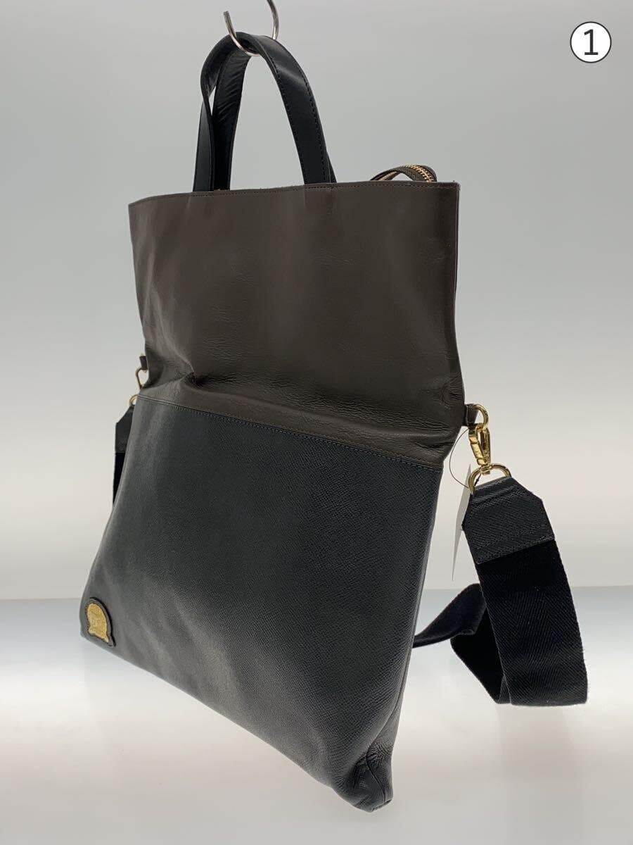 A.D.M.J. Shoulder Bag Leather GRY 2