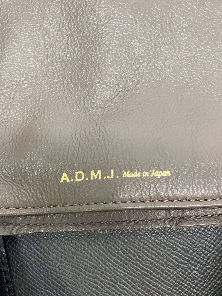 A.D.M.J. Shoulder Bag Leather GRY 5