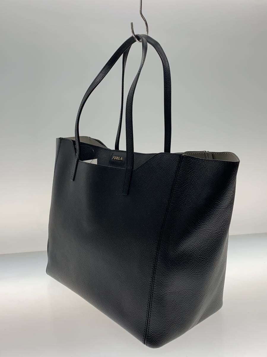 FURLA handbag leather black 2