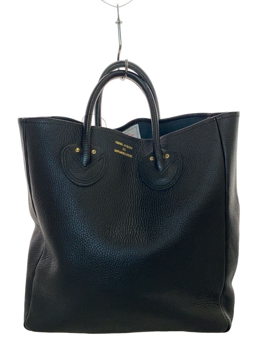 YOUNG & OLSEN tote bag leather black camouflage