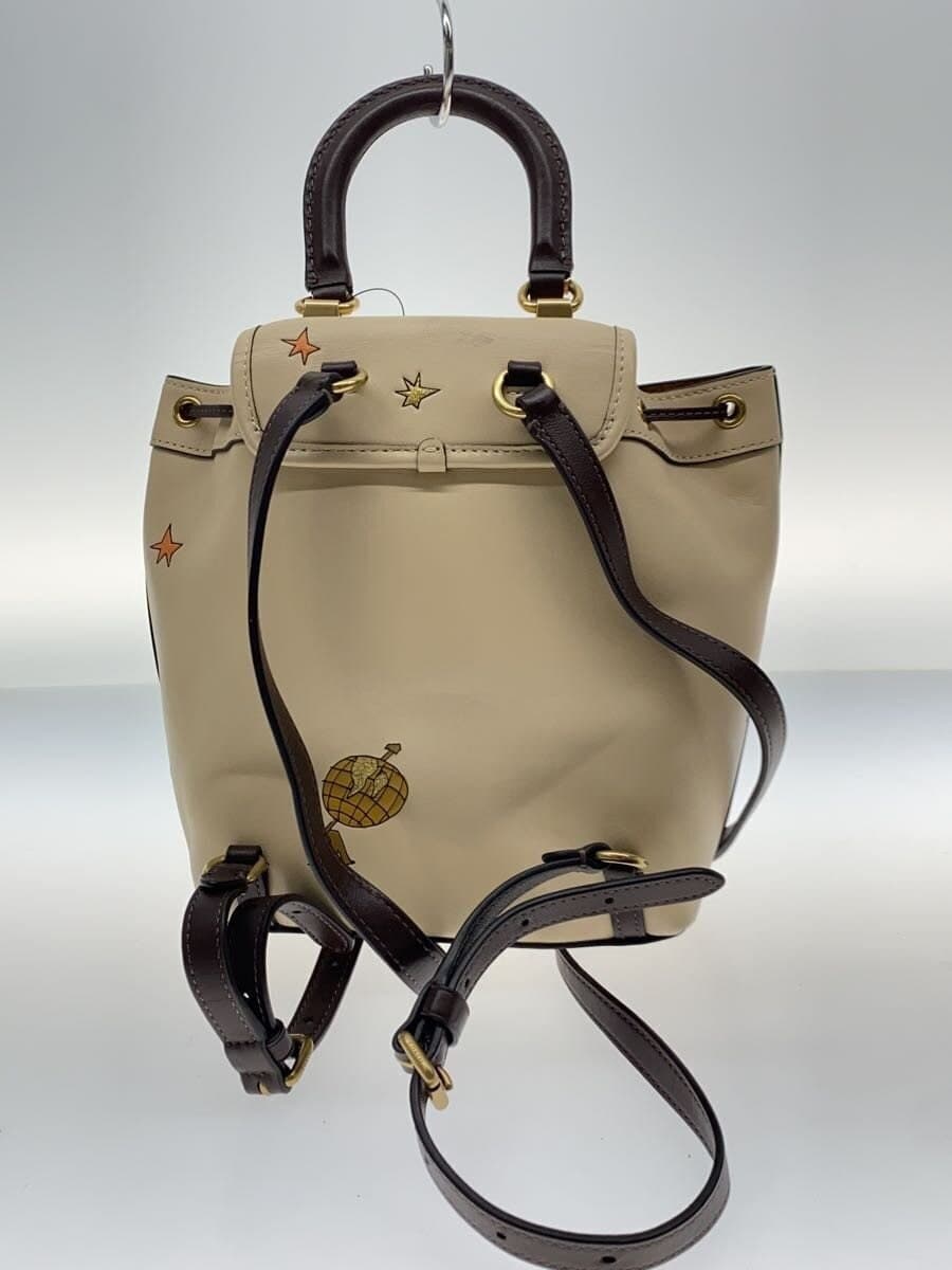 COACH Backpack Leather Beige All-over Pattern OBSERVED BY US CK400 3