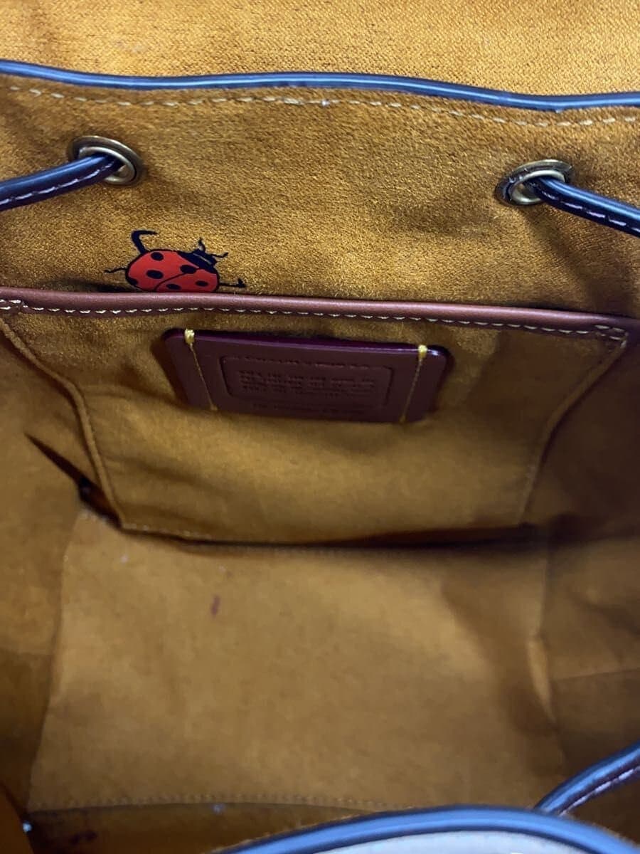 COACH Backpack Leather Beige All-over Pattern OBSERVED BY US CK400 6