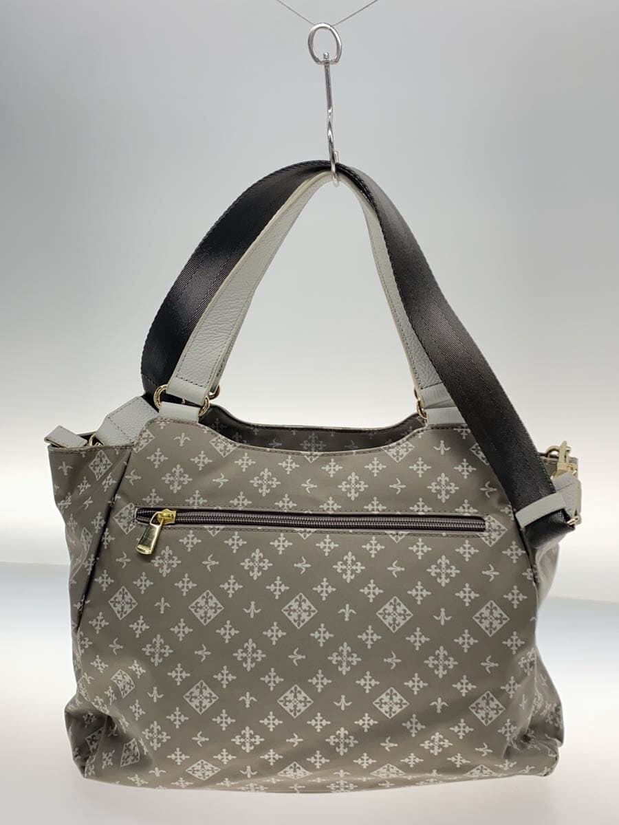 Russet tote bag nylon GRY all-over pattern 3