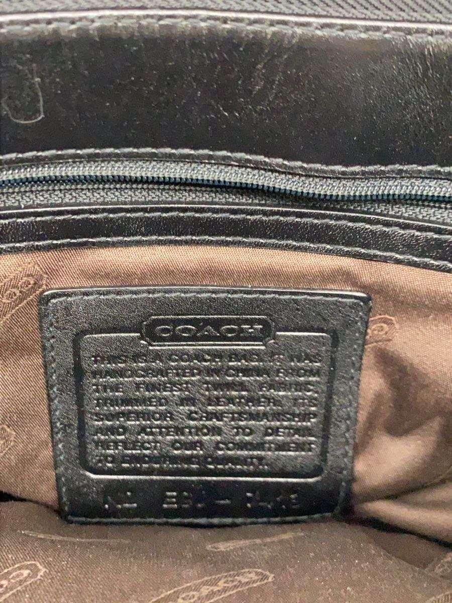 COACH handbag canvas BLK 5