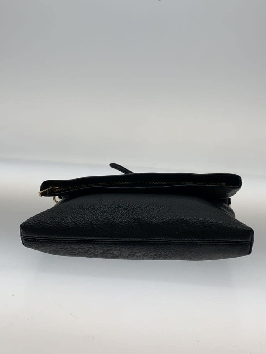 TORY BURCH Shoulder Bag Leather BLK 4