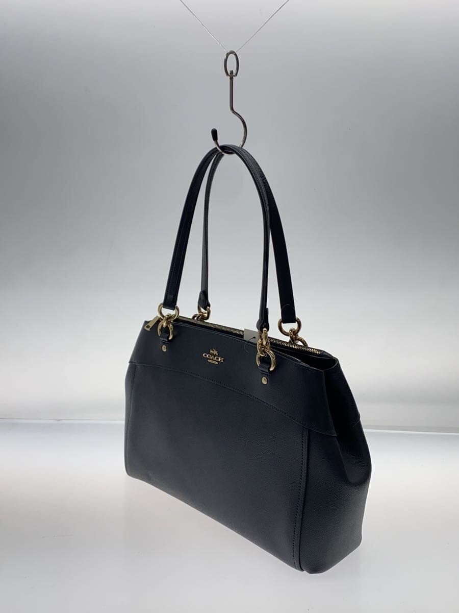 COACH handbag leather navy solid f25926 2
