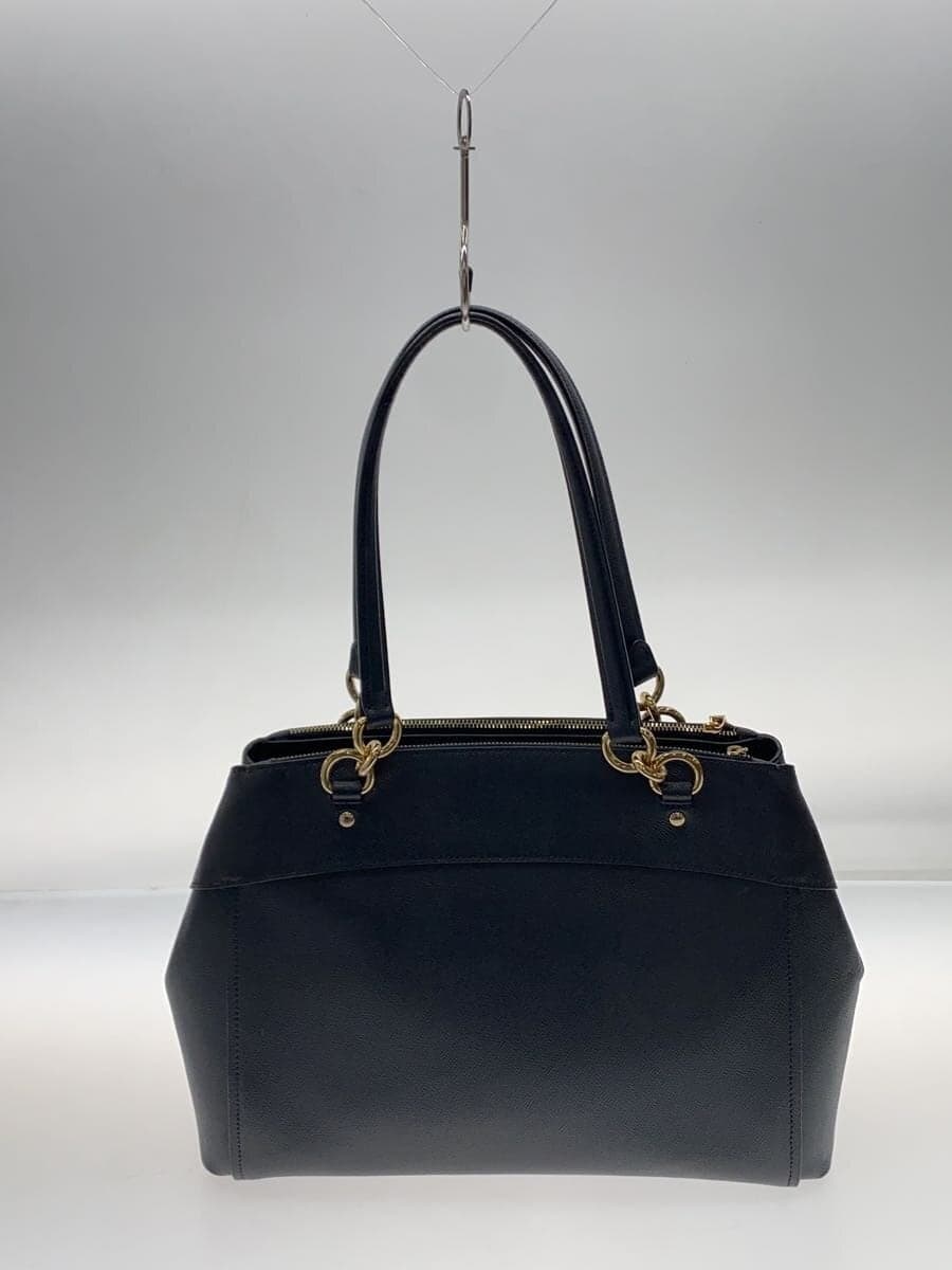 COACH handbag leather navy solid f25926 3