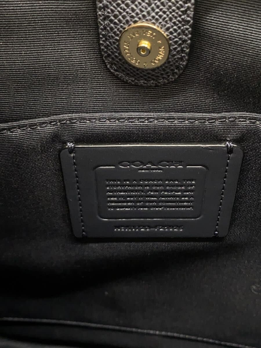 COACH handbag leather navy solid f25926 5