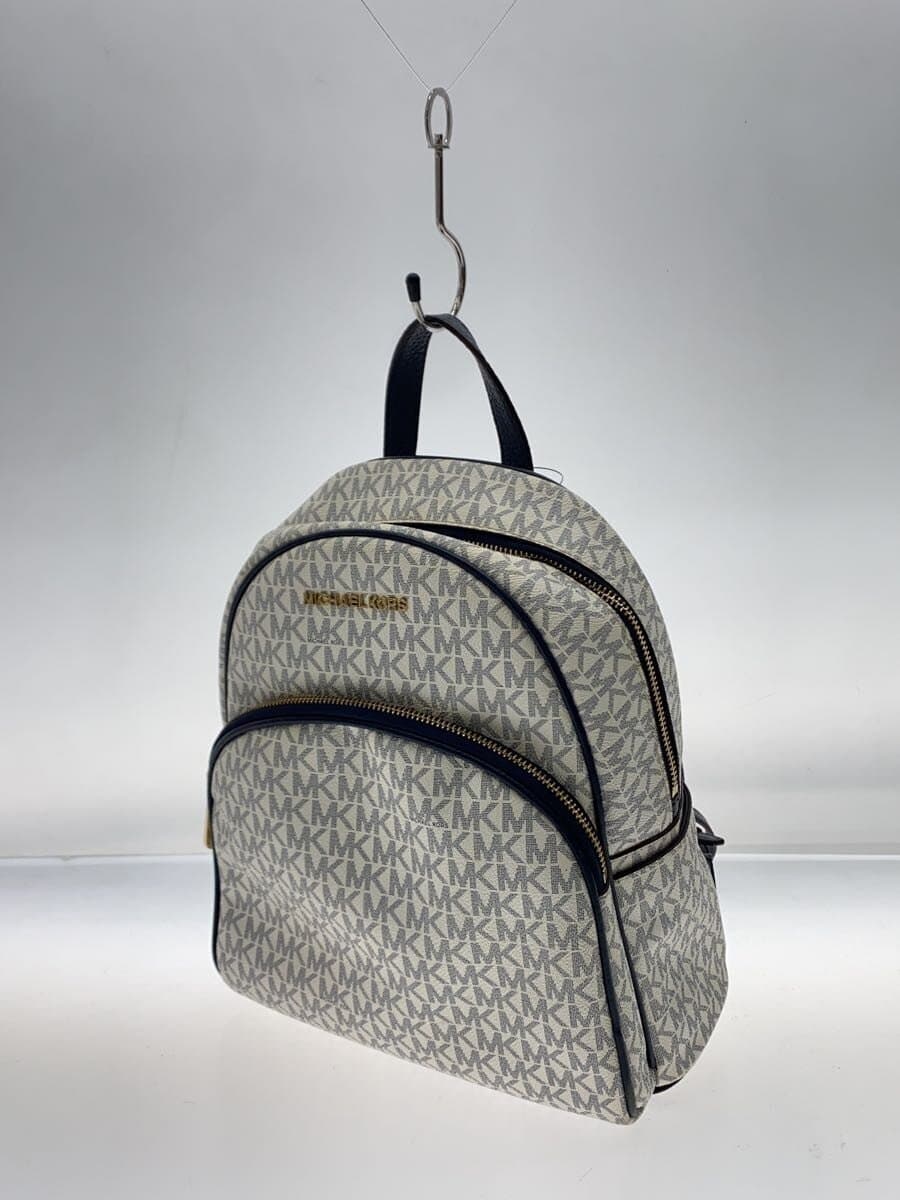MICHAEL KORS Backpack Leather WHT All-over pattern 35f8gayb2b 2