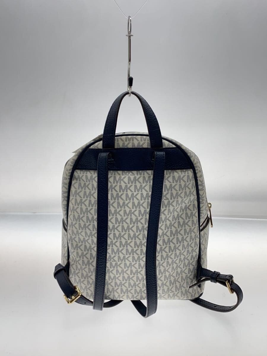 MICHAEL KORS Backpack Leather WHT All-over pattern 35f8gayb2b 3