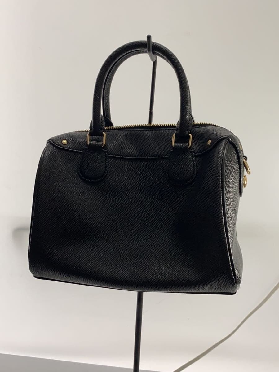 COACH Boston Bag_All Leather Leather BLK 3