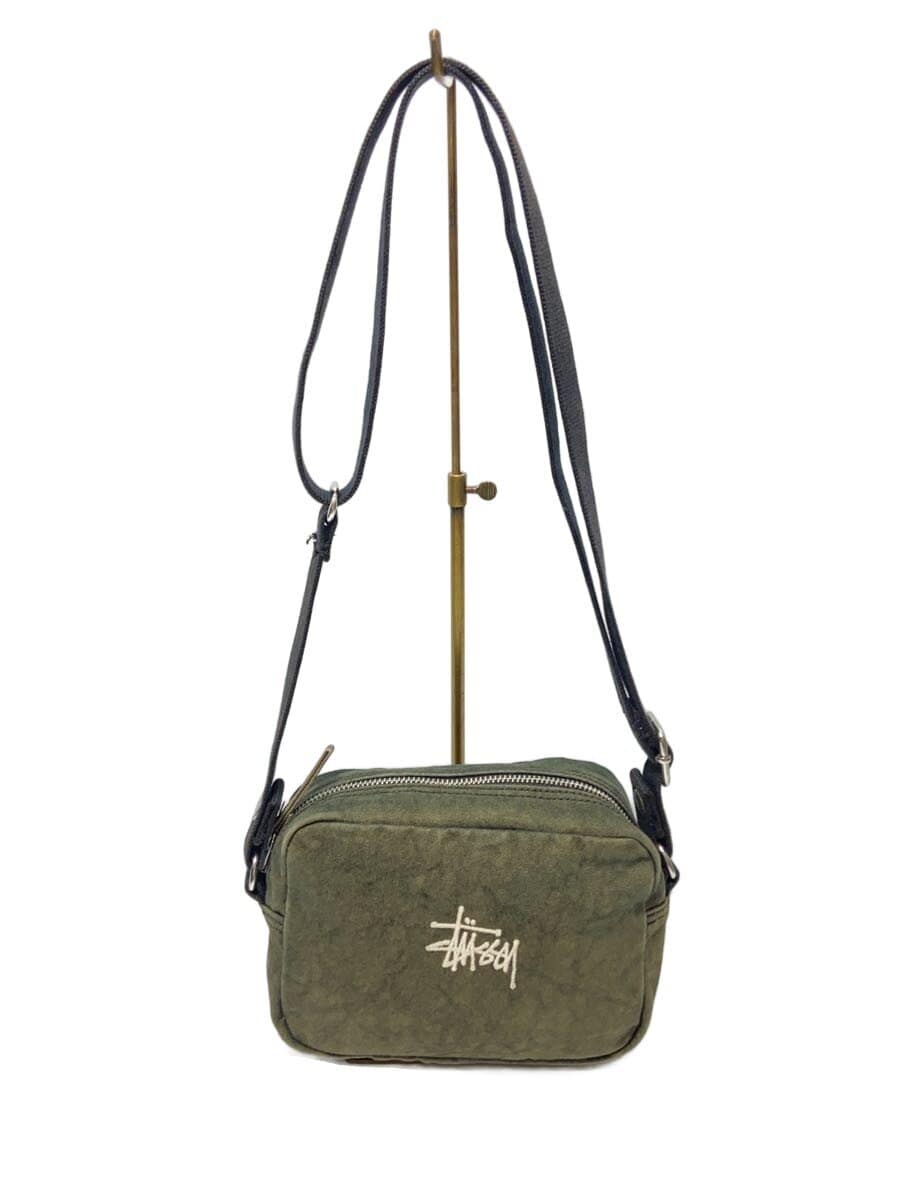 STUSSY shoulder bag cotton khaki 134255
