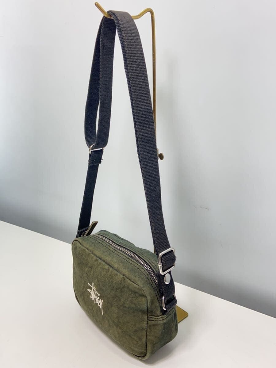 STUSSY shoulder bag cotton khaki 134255 2