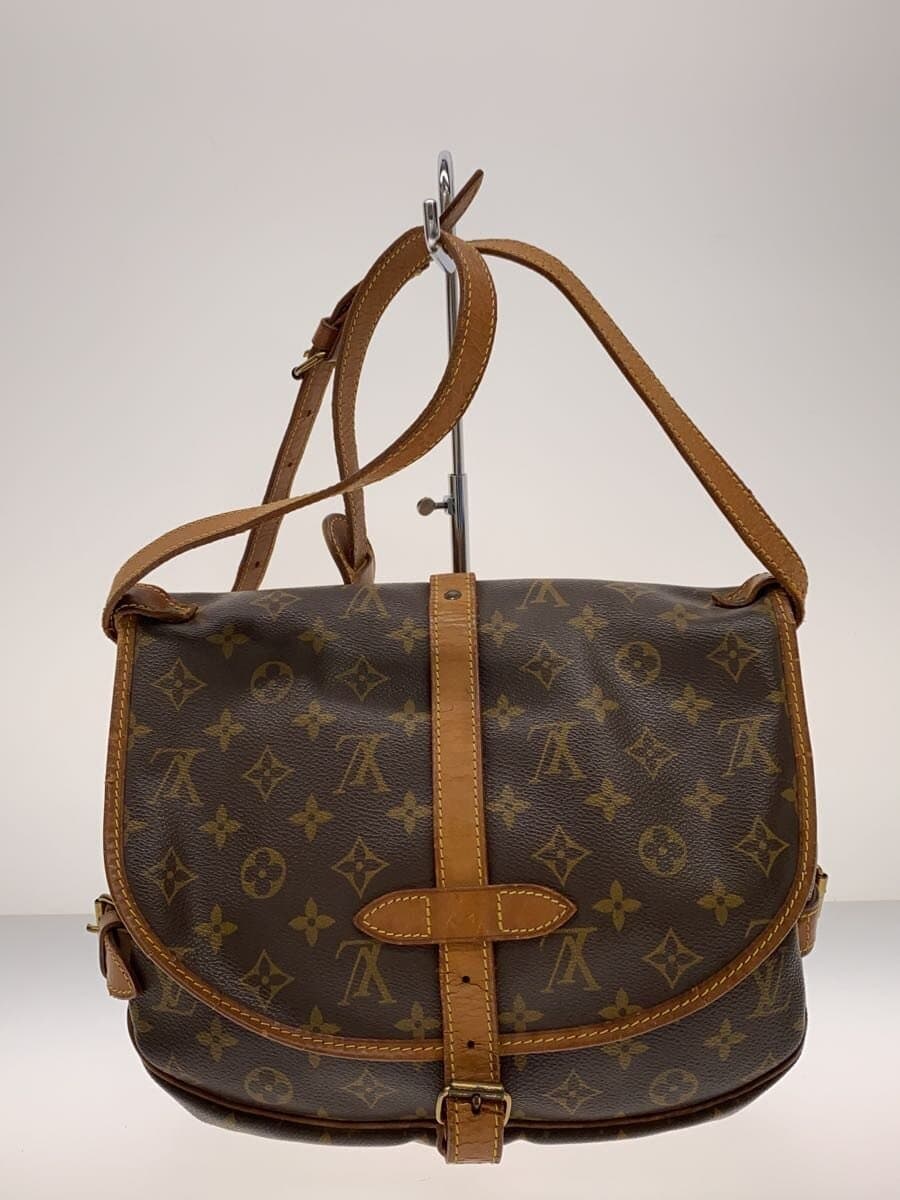 LOUIS VUITTON Saumur 30_Monogram Canvas Shoulder Bag Brown M42256 LOUIS VUITTON 3