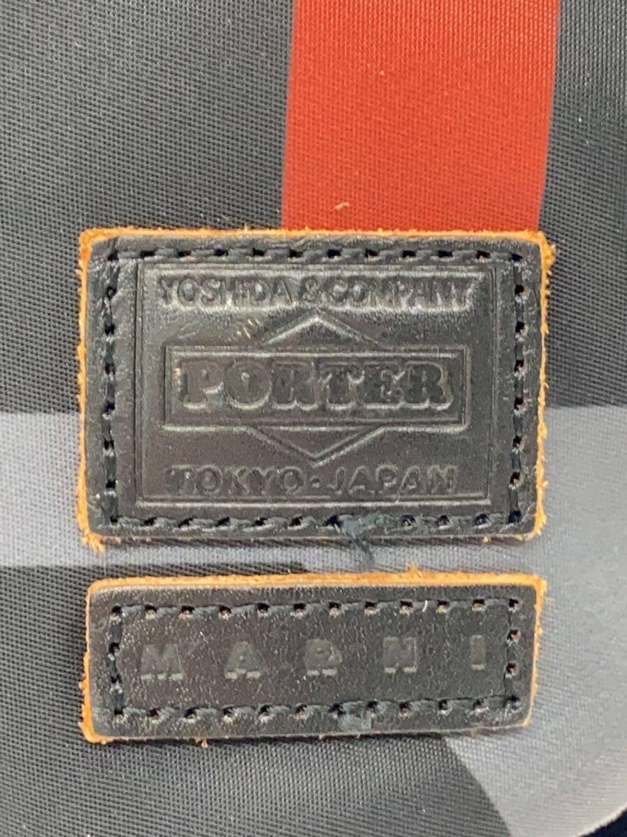 PORTER × MARNI Shoulder Bag Nylon Black Stripe 5