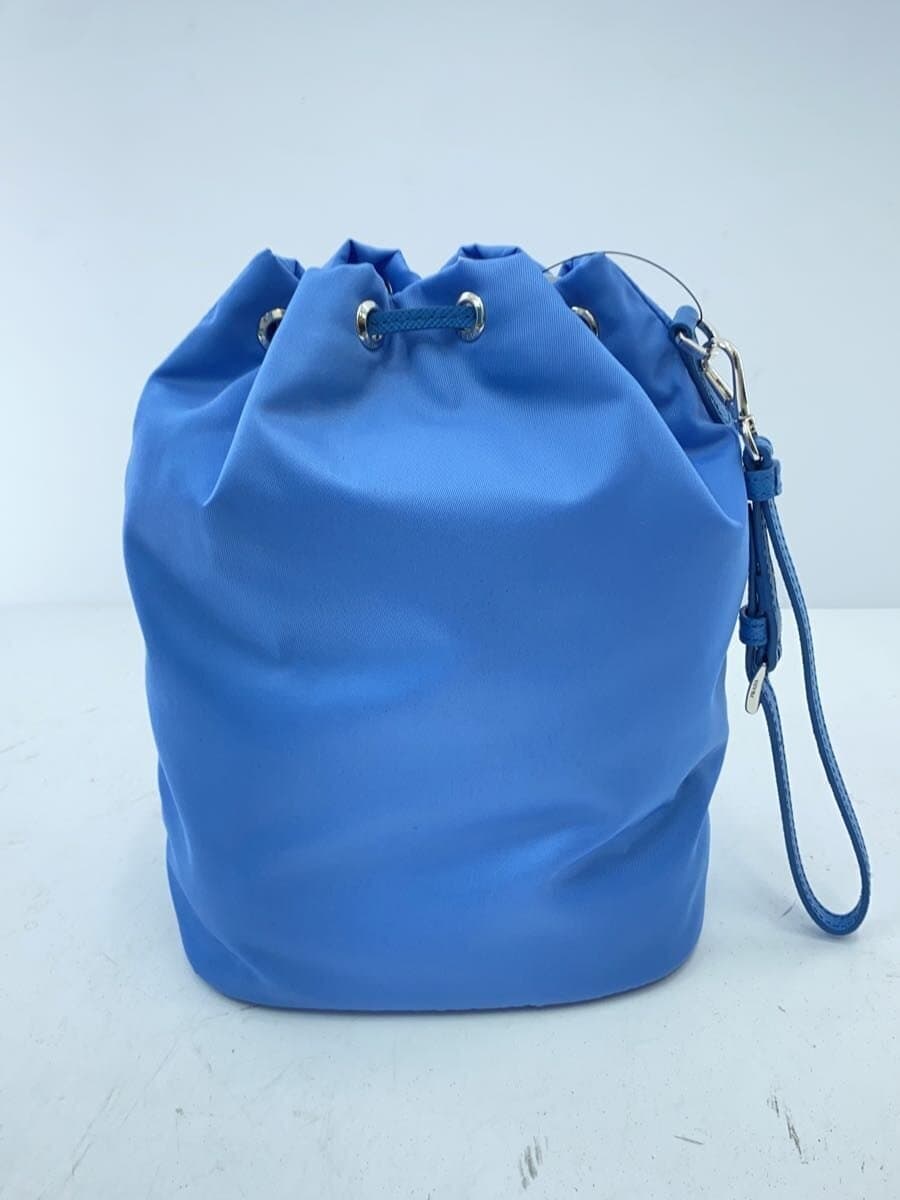 PRADA Handbag Nylon Blue Solid 1NS369 3
