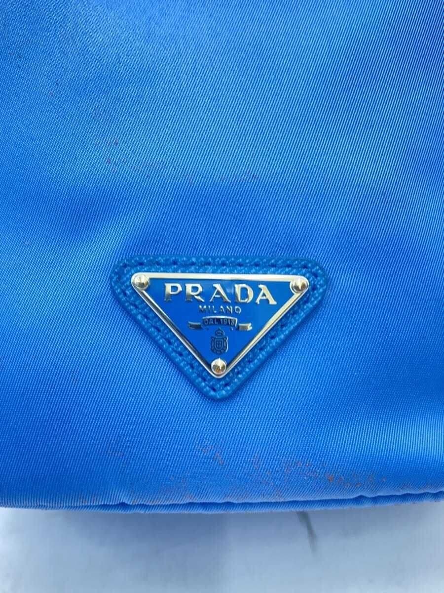 PRADA Handbag Nylon Blue Solid 1NS369 5