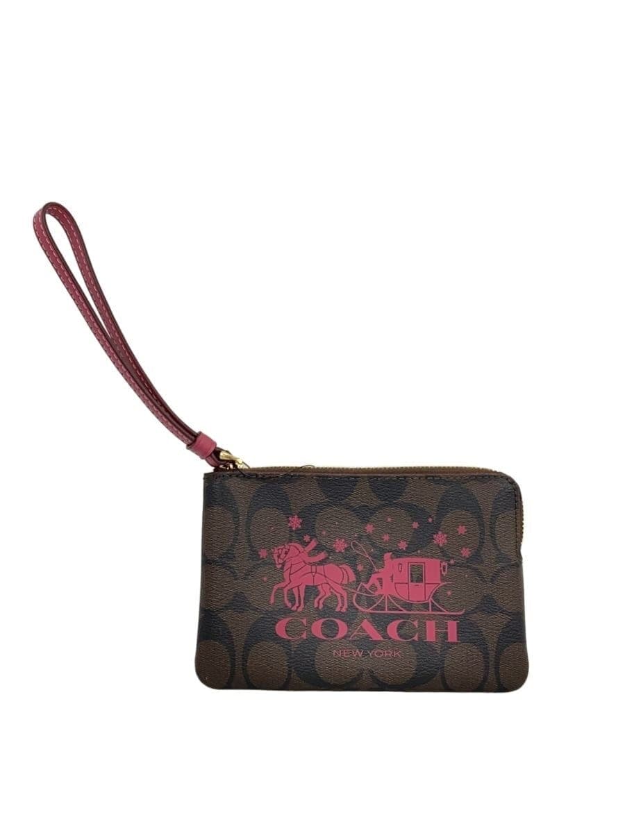 COACH Pouch -- BRW All-over pattern CN755