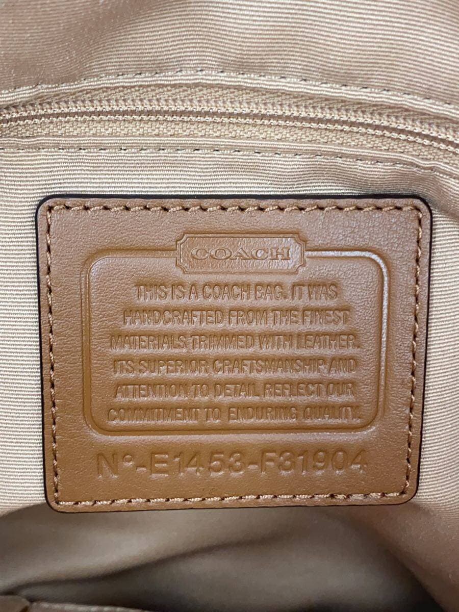 COACH Tote Bag Signature Wool BRW All Over Pattern F31904 COACH 5