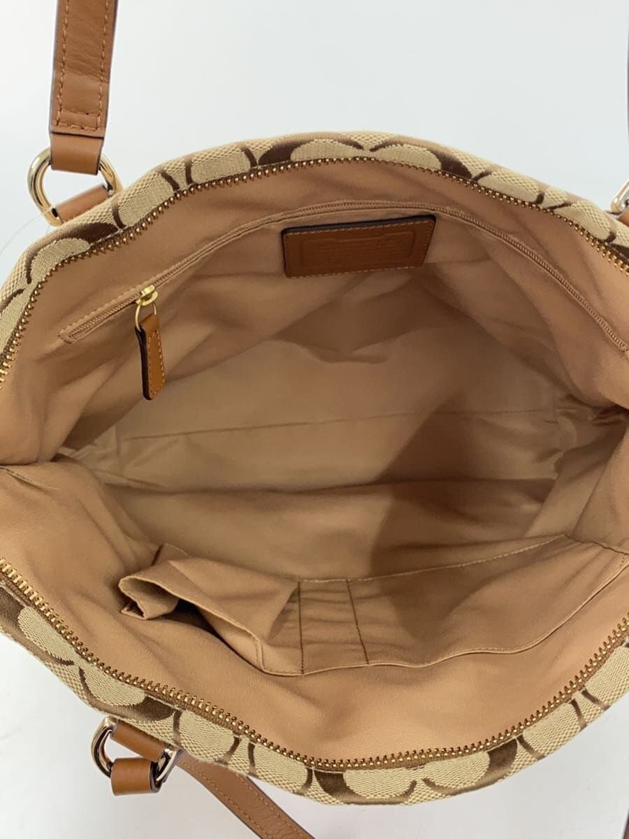 COACH Tote Bag Signature Wool BRW All Over Pattern F31904 COACH 6