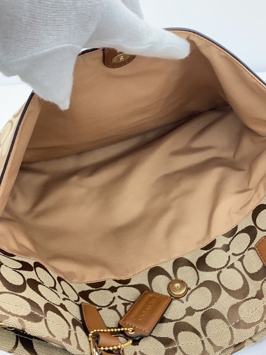 COACH Tote Bag Signature Wool BRW All Over Pattern F31904 COACH 7