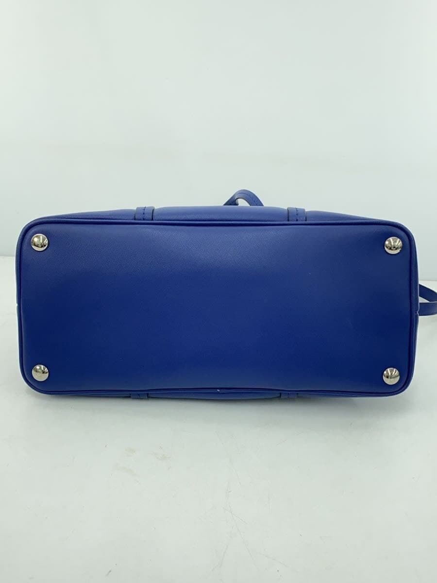 COACH Handbag All Leather Leather BLU Solid F25671 4