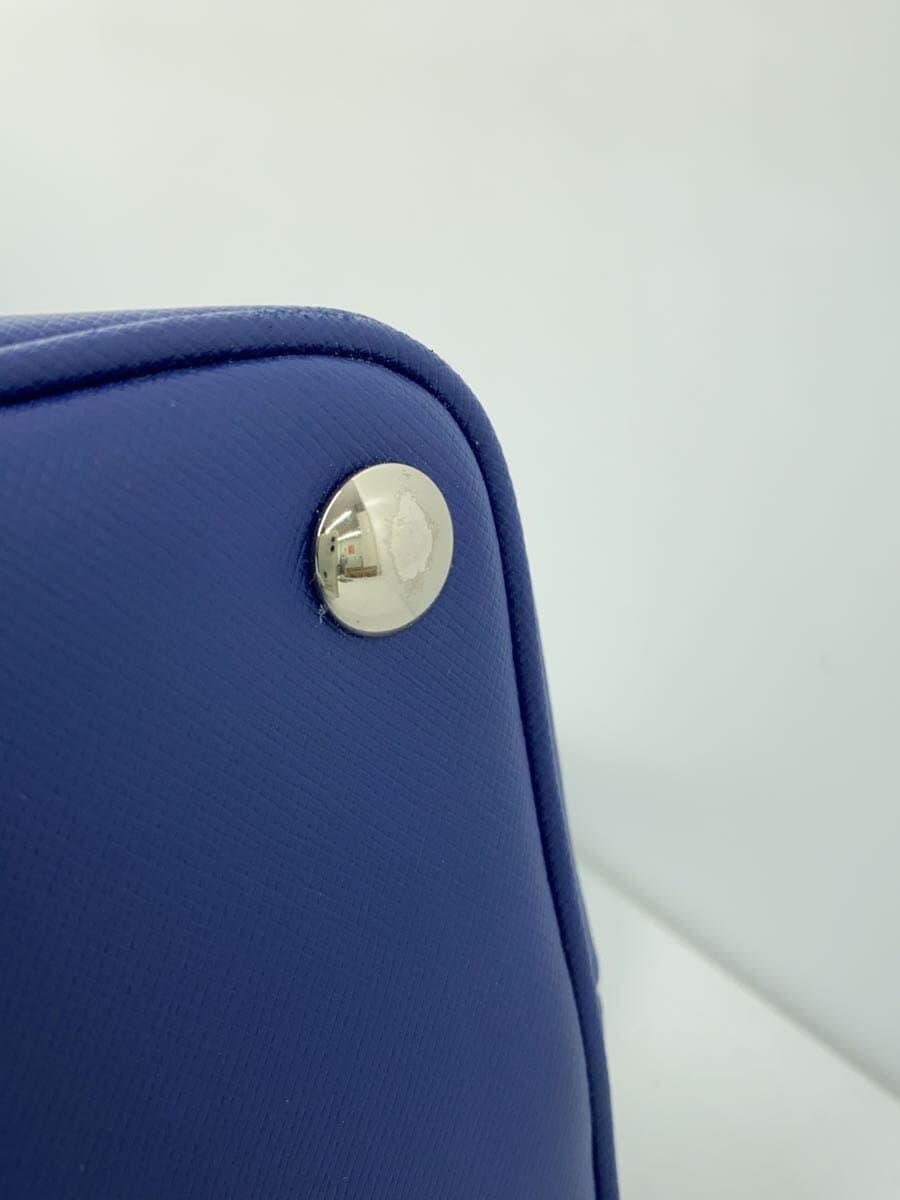 COACH Handbag All Leather Leather BLU Solid F25671 8